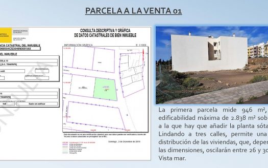 Suelos urbanos en Arona en el plan parcial La Camella baja